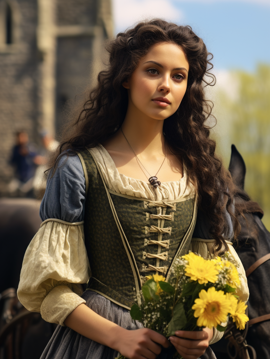 lauraassis_next_to_a_medieval_carriage_a_young_medieval_girl_in_ebe608ce-7739-429f-9877-0fb0f5ca274d